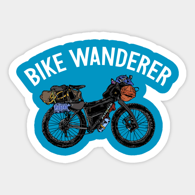 Bike Wanderer Sticker by reigedesign